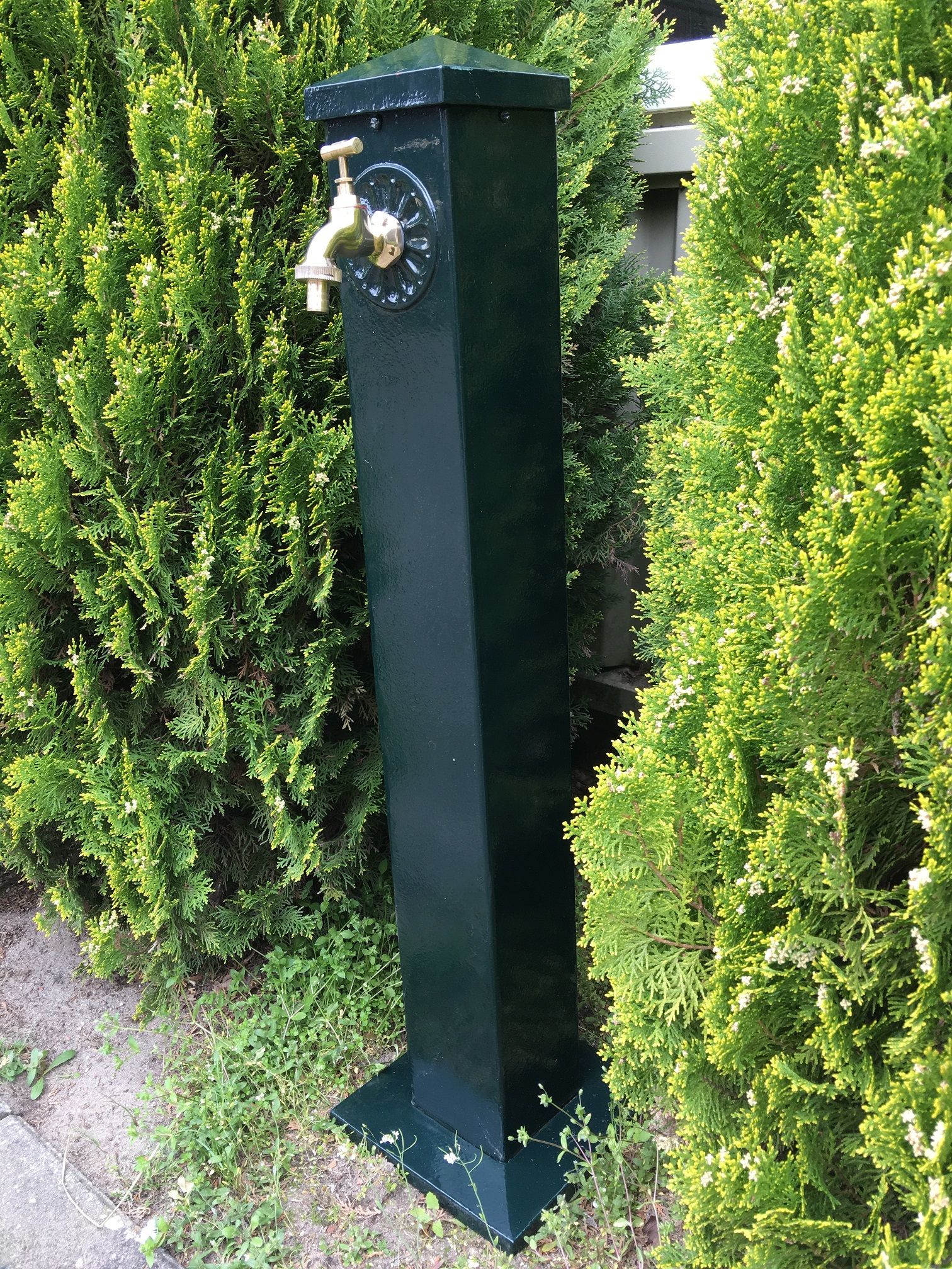 Staande waterkraan - aluminium - donkergroen